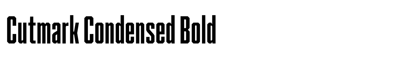 Cutmark Condensed Bold
